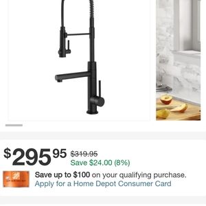 Aootoch black Matte Faucet with sprayer